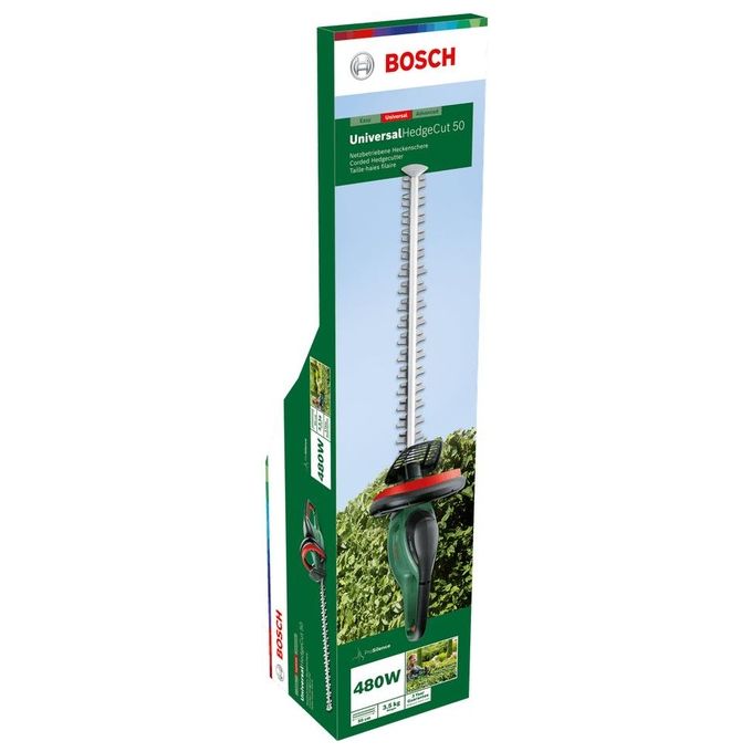 Bosch UNIVERSALHEDGECUT 50 Tagliasiepi Elettrico Lama Singola 50 cm 480 W 3,5 Kg colore Verde Nero