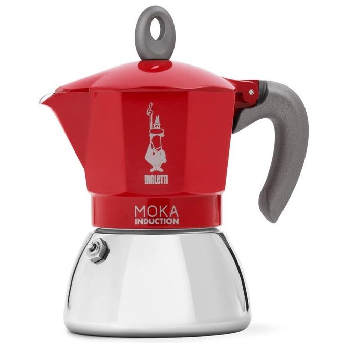 Bialetti Moka Induction 6 Tazze Rosso