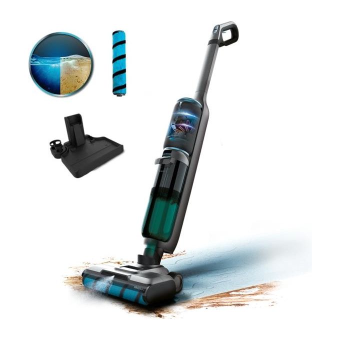 Cecotec 05852 FreeGo WashandVacuum Spray Lavapavimenti Senza Filo 250 W 35 min autonomia 700 ml serbatoio colore Nero