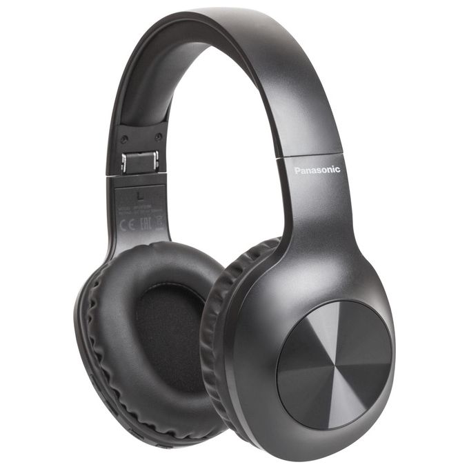 Panasonic RB-HX220BDEK Cuffie Over Ear Wireless Bluetooth 5.0 Extra Bass Driver 40 mm Autonomia 23 ore Pieghevoli colore Nero
