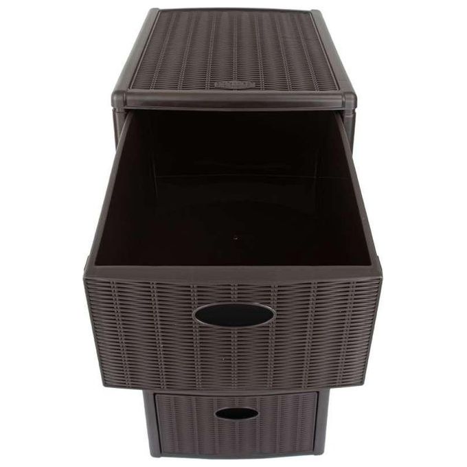 Stefanplast Cassettiera 4 Cassetti Slim Elegance Moka