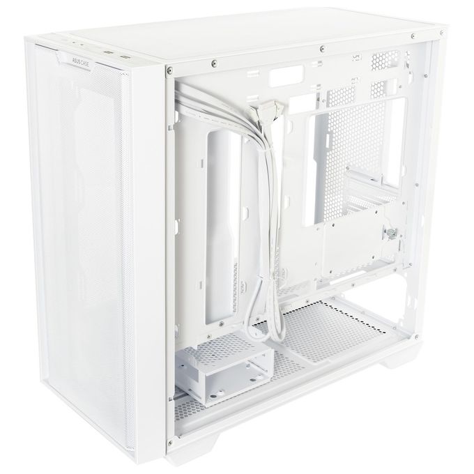 Asus A21 PC Case Mini Tower mATX Mini-ITX Vetro Temperato Radiatori 360 mm GPU 38 cm 5 Slot USB 3.2 colore Bianco