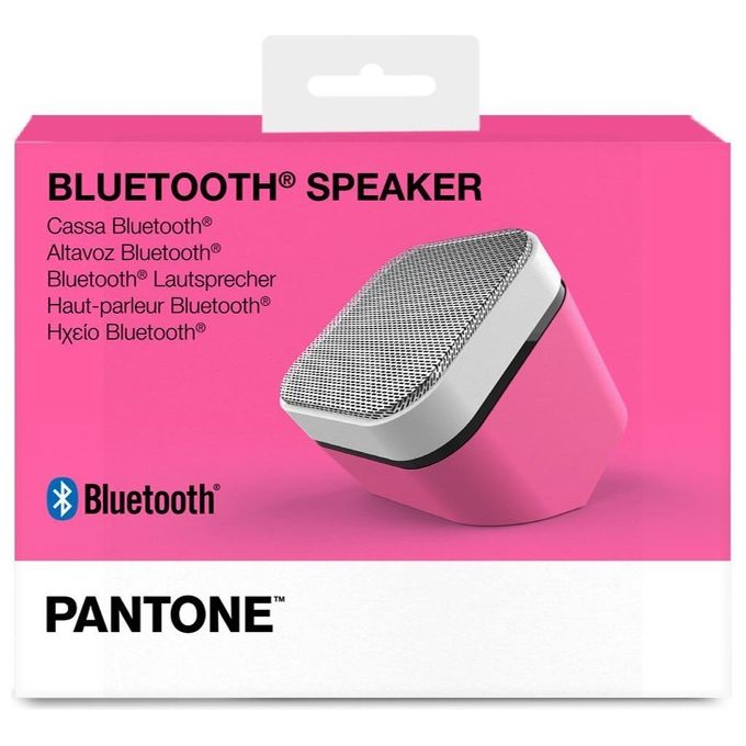 Celly, Speaker Fluo, Cassa Bluetooth con Tecnologia Bluetooth 5.1 e Potenza di Uscita di 3W, Speaker Wireless con Raggio di 10m e Autonomia Fino a 3,5 h, Adatta per Ambienti Chiusi e Aperti, Fucsia