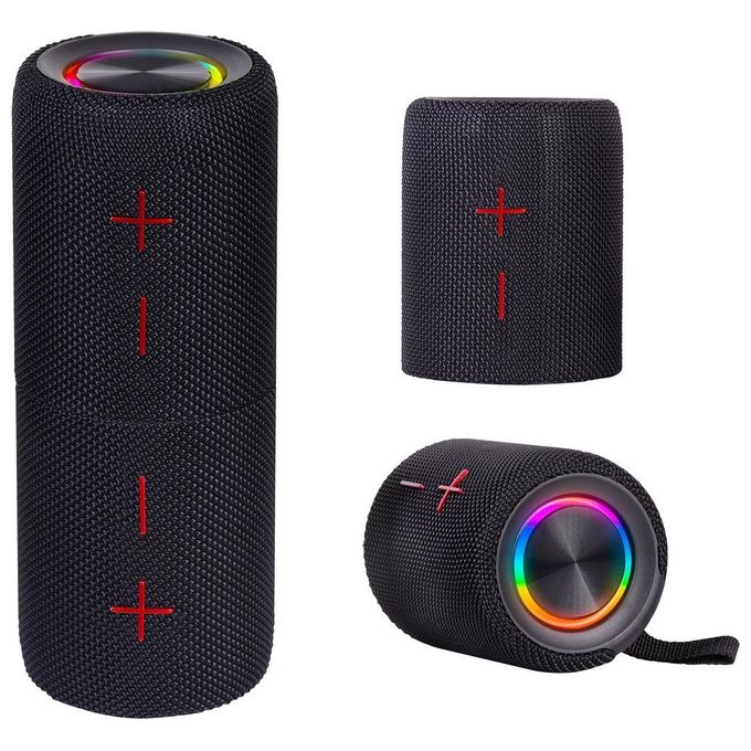 Trevi 0XR8A4400 XR 8A44 DOUBLE Altoparlante Bluetooth 5.3 Portatile 20W Separabile 2 Speaker Micro SD IPX5 colore Nero