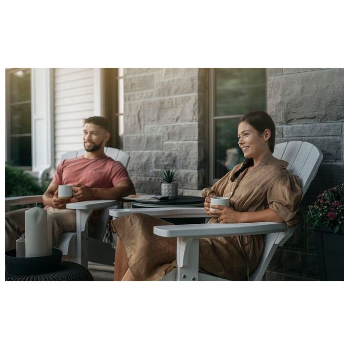 Keter Alpine Adirondack Wood Look Bianco