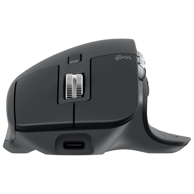Logitech 910-006582 MX Master 3S Mouse Wireless 8000 DPI Bluetooth Logi Bolt 7 Pulsanti Programmabili colore Grafite