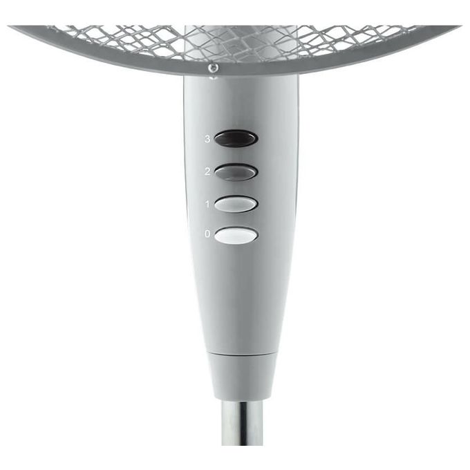 Ardes AR5ST40PG Steelo Ventilatore a Piantana 40 cm 50W 3 Velocita' Oscillazione Automatica 52 dB colore Grigio