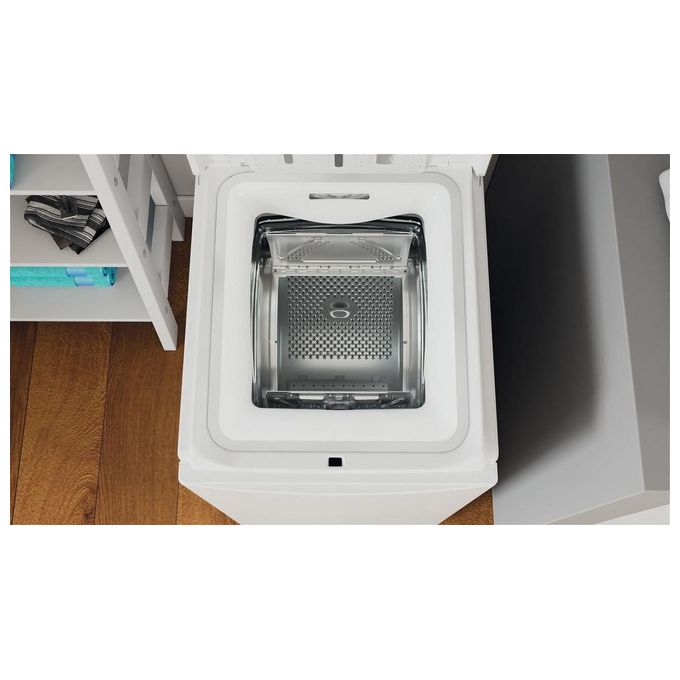 Indesit BTW L60400 IT Lavatrice Carica dall'Alto 6 Kg 1000 rpm Classe C Water Balance Plus Rapid Wash (90x40x60 cm) colore Bianco