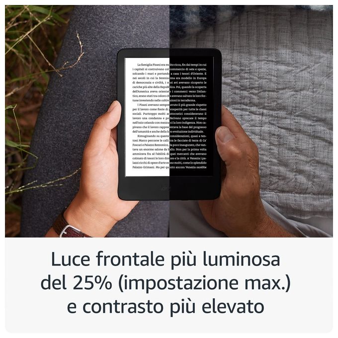 Amazon RS23CV Kindle Ebook Reader 6'' 16 GB Wi-Fi schermo antiriflesso illuminazione frontale regolabile colore Nero