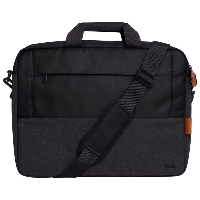 Trust 25246 Lisboa Borsa Porta PC 16'' Poliestere Riciclato Tracolla Rimovibile Cinghia Trolley colore Nero