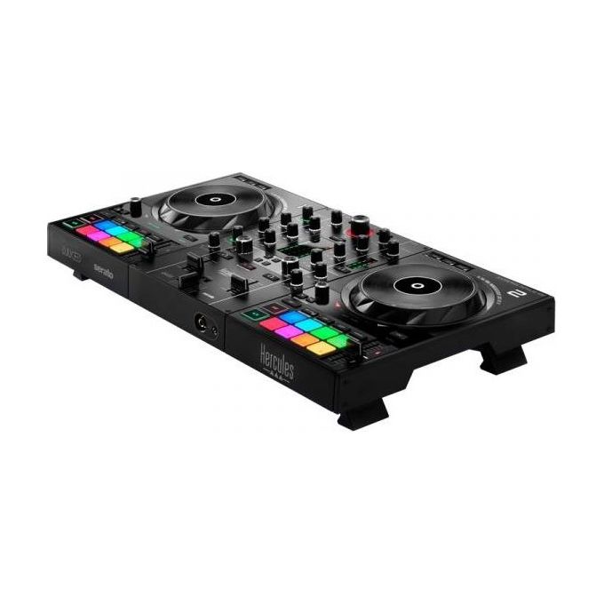 Hercules INPULSE 500 DJControl Controller DJ 2 Canali Interfaccia Audio USB 16 Pad RGB Serato DJ Lite DJUCED colore Nero