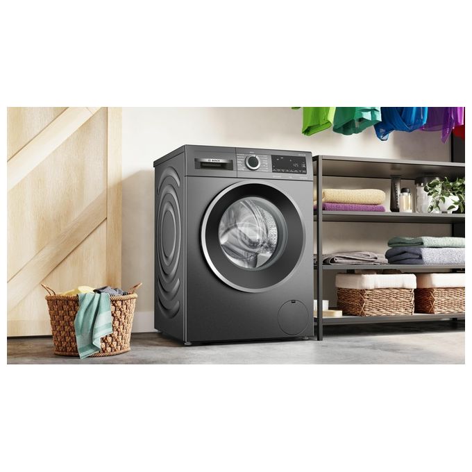 Bosch WGG244ZRIT Serie 6 - Lavatrice a carica frontale da libera installazione 9 kg, 1400 rpm, Classe A, Iron Assist, ActiveWater Plus, SpeedPerfect, (84,8x59,8x59,0 cm), Grigio Cast iron