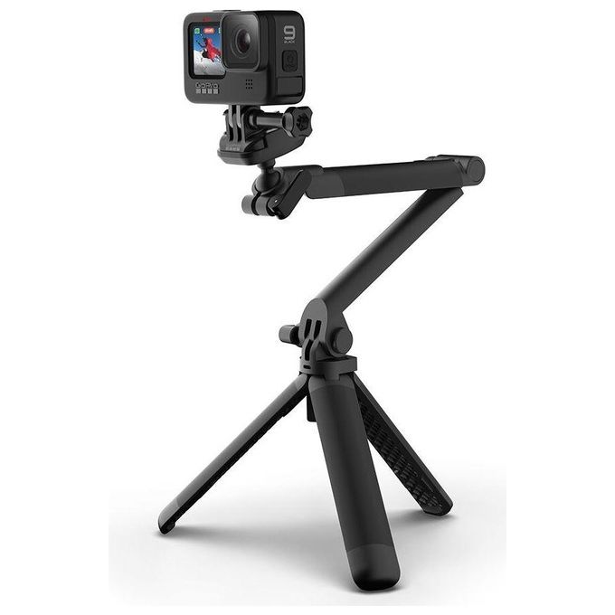 GoPro AFAEM-002 3-Way 2.0 Impugnatura Braccio Treppiede per Action Cam rotazione 360° colore Nero