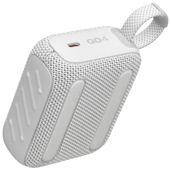 JBL JBLGO4WHT GO 4 Altoparlante Portatile Bluetooth Waterproof IP67 7 h di Autonomia 4,2 W colore Bianco