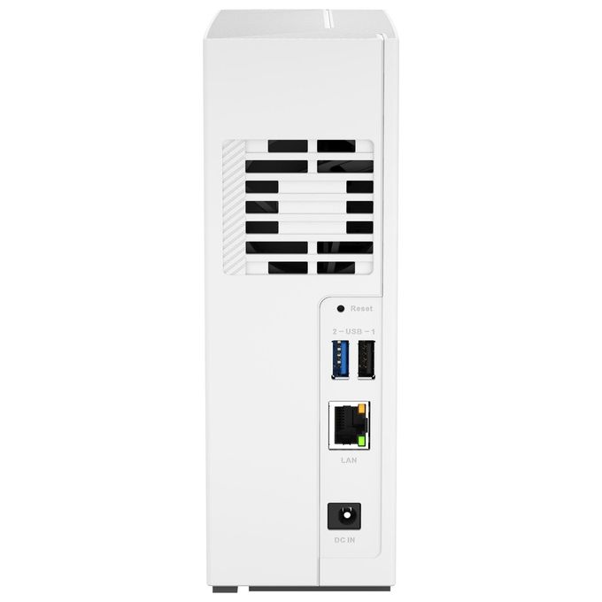 Qnap TS-133 NAS Tower 1 Bay ARM Quad Core 1.8 GHz 2 GB DDR4 RAM Gigabit LAN QTS 5.0 colore Bianco
