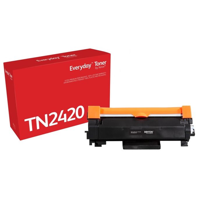 Xerox TN2420 Everyday Toner Compatibile Brother Alta Capacita' 3000 pagine colore Nero