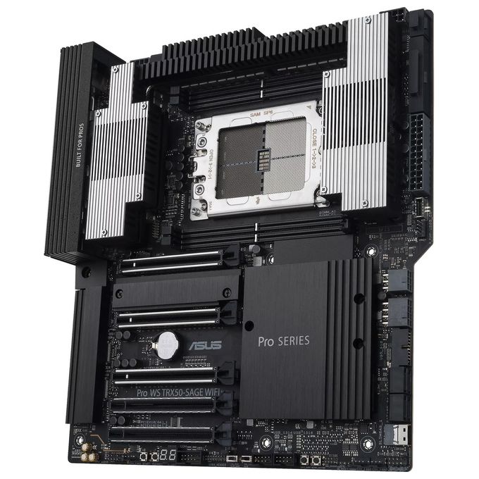ASUS 90MB1FZ0-M0EAY0 Pro WS TRX50-SAGE WIFI Scheda Madre Socket sTR5 DDR5 Quad Channel Wi-Fi 7 10Gb Ethernet colore Nero