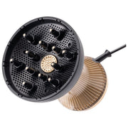 Bellissima 11824 Diffon Supreme Asciugacapelli 770 W Ceramica Argan Oil Ionico 2 Velocita' 3 Temperature Diffusore XL colore Nero Oro