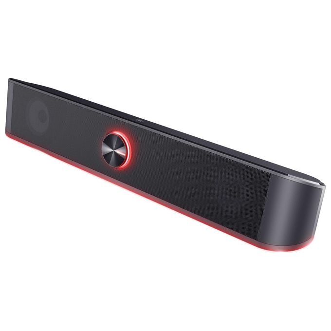 Trust GXT 619 Thorne Soundbar Gaming RGB 2.0 canali 6W Jack AUX 3.5mm Alimentazione USB colore Nero
