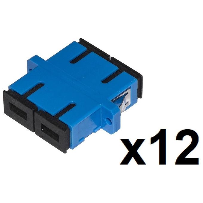 Link Confezione 12 Adattatori Fibra Ottica Sc-Sc Singlemode Duplex