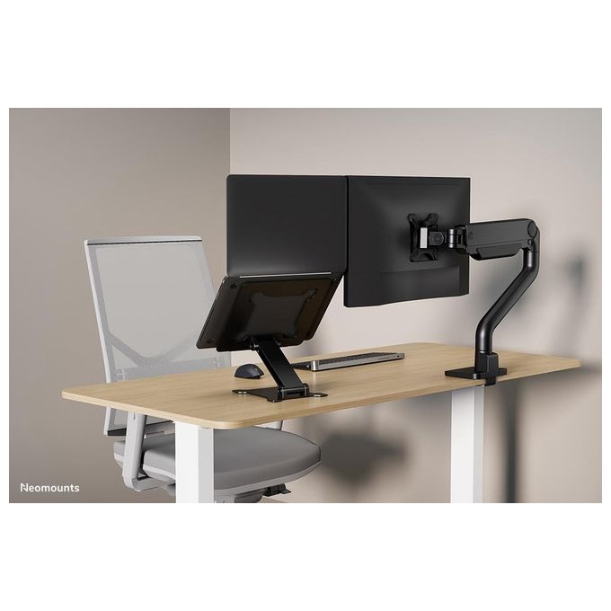 Neomounts DS20-740BL1 Supporto per Laptop Regolazione Altezza Continua 1,7 - 16,8 cm Pieghevole Compatto Universale 5 Kg colore Nero