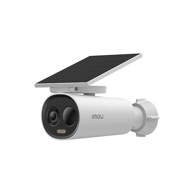 Imou IPC-K9DCP-3T0WE-V2-AE Cell 3C Telecamera IP da Esterno 3MP 2K QHD Wi-Fi Batteria 5000 mAh Pannello Solare IP66 colore Bianco