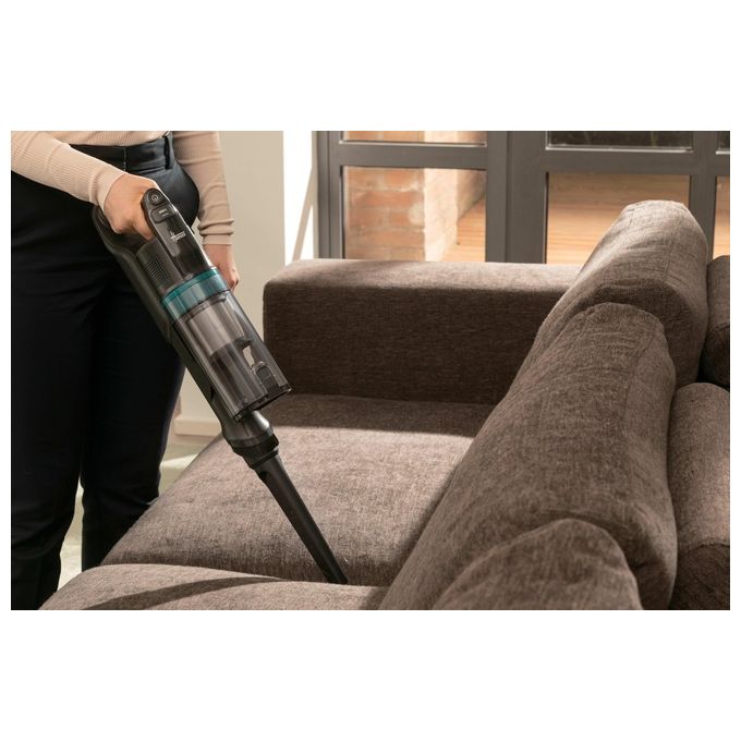 Hoover HF1P10P011 HF1 Plus Aspirapolvere a Bastone Ciclonico Senza Sacco 0,7 L 165 W 45 min autonomia colore Nero Blu