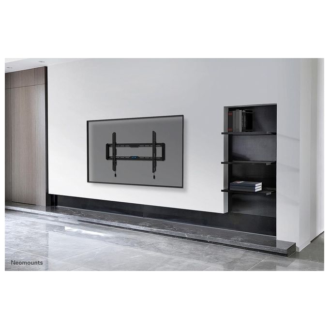 Neomounts WL30-550BL16 LEVEL 550 Supporto TV a parete 42'' 86'' fisso ultrapiatto VESA 100x100 600x400 mm 60 Kg colore Nero