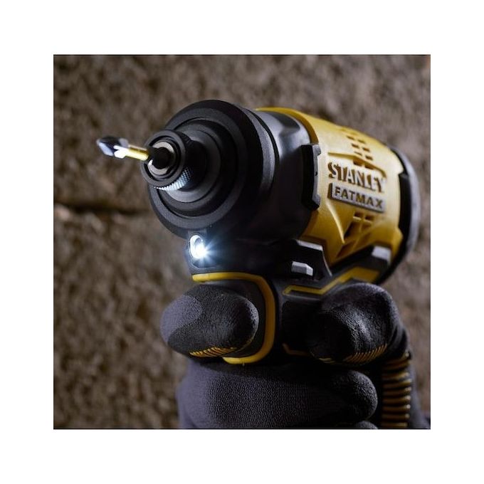 Stanley - FatMax SFMCF810D2K-QW Avvitatore a Impulsi 18V Brushless 1-4'' 170 Nm 2 Batterie 2,0 Ah LED colore Nero