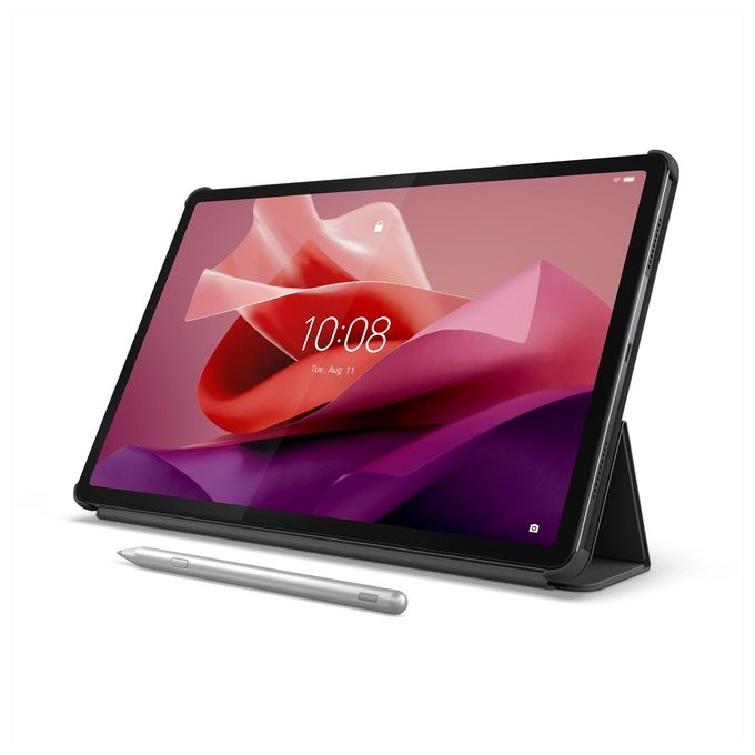 Lenovo ZG38C05252 Tab P12 Custodia Folio a Libro 12.6'' Poliuretano Supporto Integrato Portapenna colore Grigio