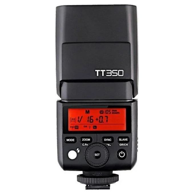 Godox TT350S Flash Speedlite per Fotocamere Sony TTL HSS Wireless 2.4GHz Numero Guida 36 Zoom 24 105mm colore Nero