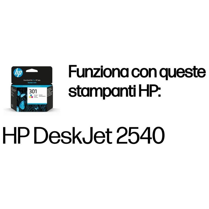Hp cartuccia inchiostro 301 tricromia 165 pagine