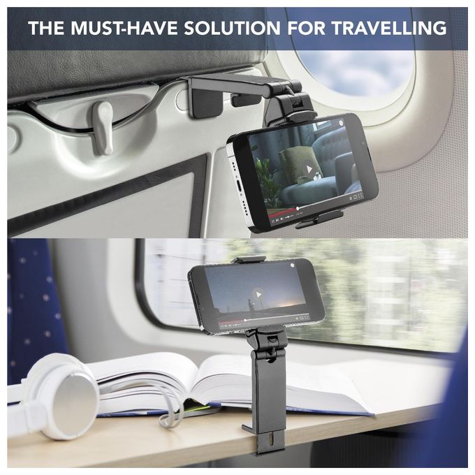Cellular Line Travel Holder Supporto per Smartphone da Viaggio Nero