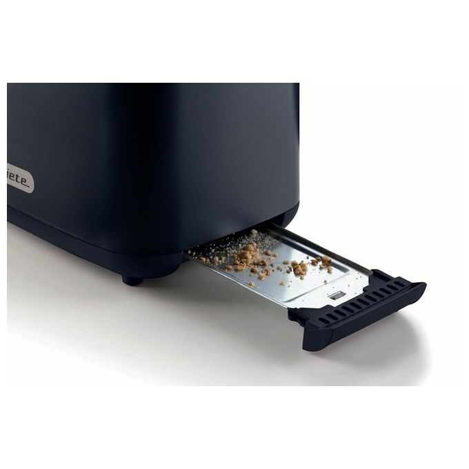 Ariete 157 Breakfast Tostapane 2 Fette 760W 7 Livelli di Doratura Pinze Acciaio Inox Pulsante Stop colore Nero