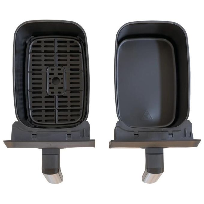 Unold 58685 Friggitrice ad aria Doppia Camera Twin Zone 8 L 1700 W 10 Programmi Display LED colore Nero Grigio