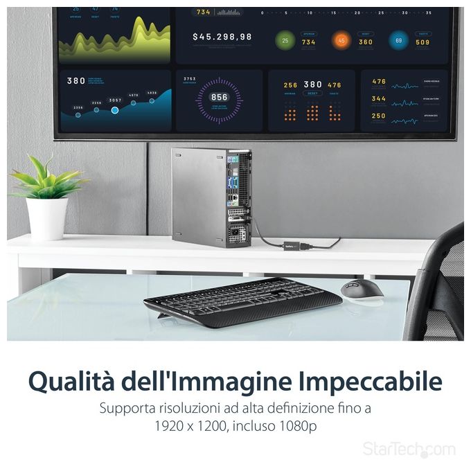StarTech.com Adattatore Convertitore Video Displayport A Hdmi