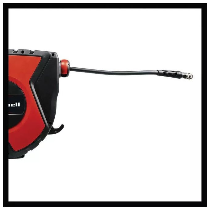 Einhell 4138005 TC-PH 150 Avvolgitubo ad aria compressa 15 m + 1,5 m 16 bar colore Nero-Rosso