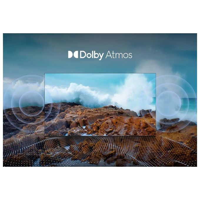 TCL 43P79B Serie P7 Smart TV LED 43'' 4K Ultra HD Google TV Dolby Atmos colore Titanio