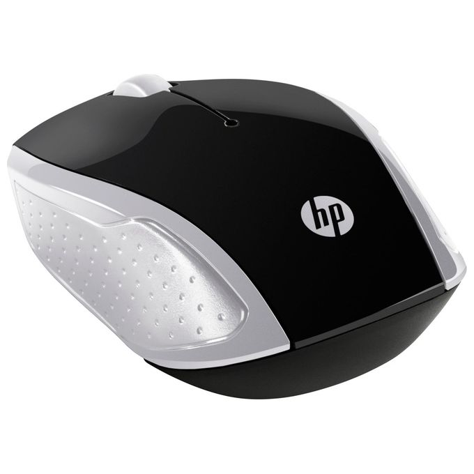 HP 2HU84AA#ABB Mouse Wireless 200 Sensore Ottico 1000 DPI 3 Tasti Ricevitore USB 2.4 GHz Ambidestro colore Argento