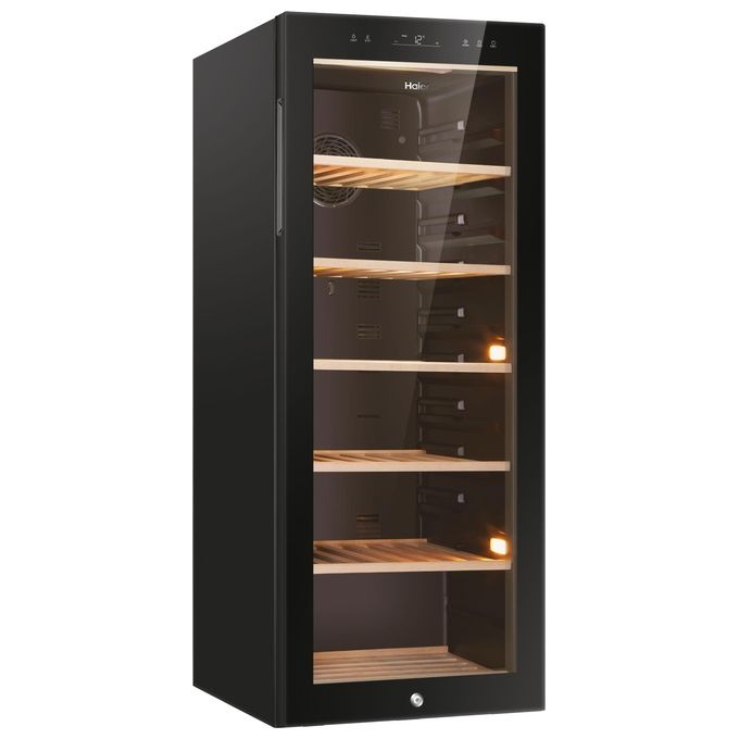 Haier HWS84GA Wine Bank 50 Serie 5 Cantinetta Vino con Compressore 84 bottiglie 1 zona 149 kWh Classe G 37 dB colore Nero