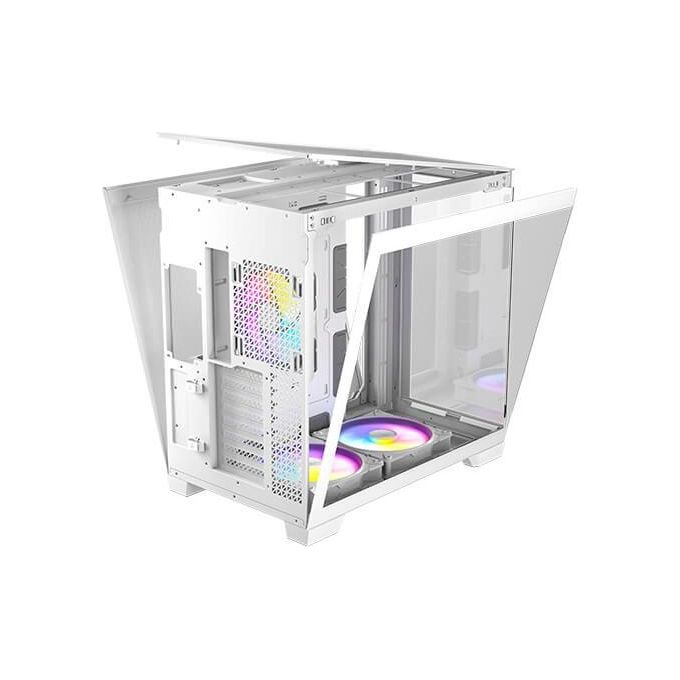 Antec C8 ARGB WHITE Case PC Full Tower Supporto E-ATX Vetro Temperato Senza Cuciture 2 Ventole 160 mm 1 Ventola 140 mm ARGB PWM USB Type-C 360 mm Radiatore colore Bianco