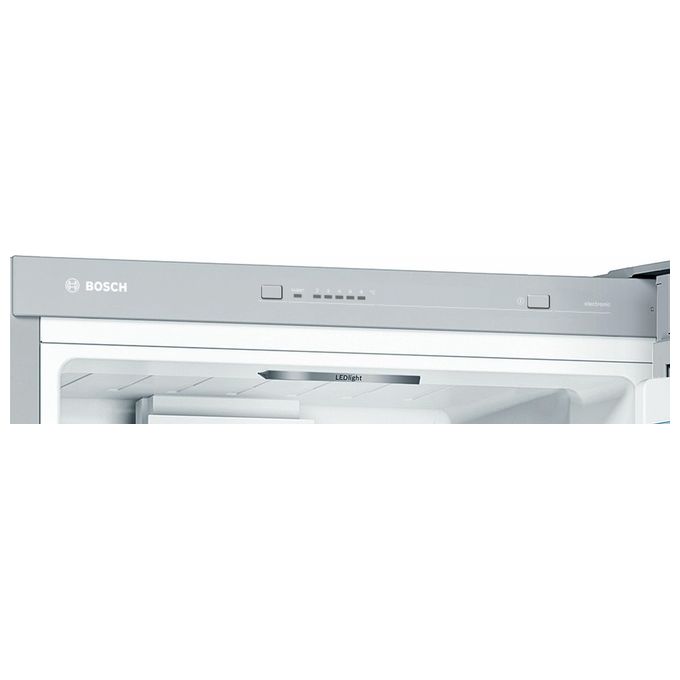 Bosch KGV39VLEAS Serie 4 Frigorifero Combinato 343 L 201 cm Classe E 39 dB Low Frost VitaFresh colore Acciaio Inox