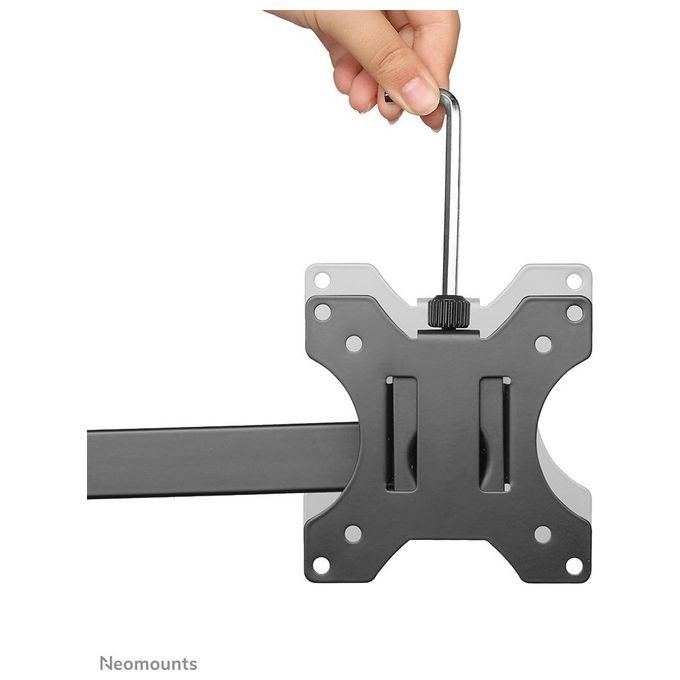 Neomounts FPMA-D550DBLACK Braccio per Monitor Doppio da Scrivania per Schermi 10-32 Pollici VESA 75x75 100x100 mm Regolabile Altezza Profondita' Inclinazione Rotazione Gestione Cavi colore Nero