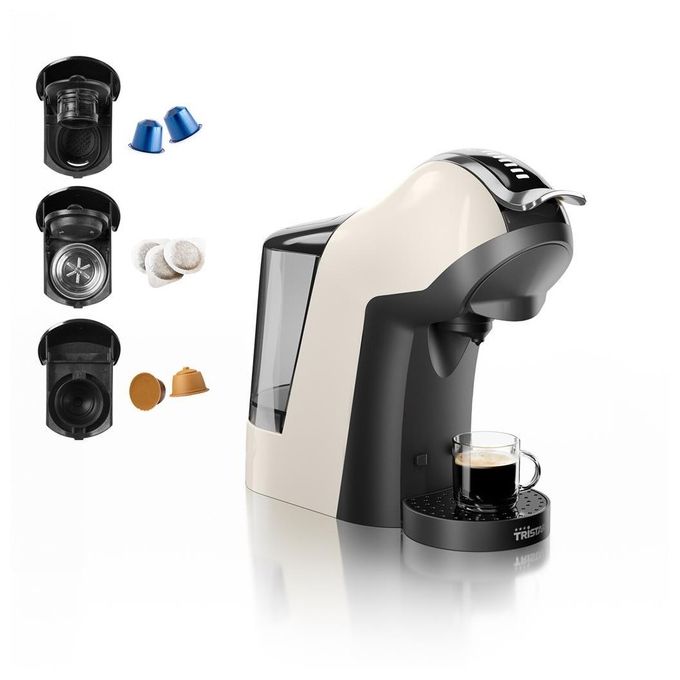Tristar CM-2301 Macchina da caffe' a Capsule Nespresso Dolce Gusto 1 L 19 bar 1400 W Spegnimento Automatico colore Crema