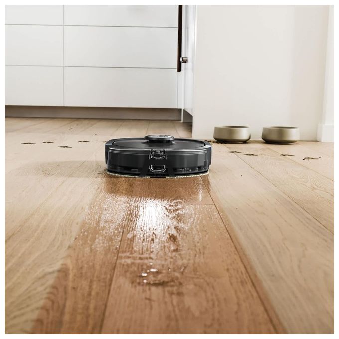 Shark RV2620WDEU Matrix Plus Robot aspirapolvere e lavapavimenti 2 in 1 Navigazione LiDAR autonomia 110 min Wi-Fi app SharkClean colore Nero Blu Argento