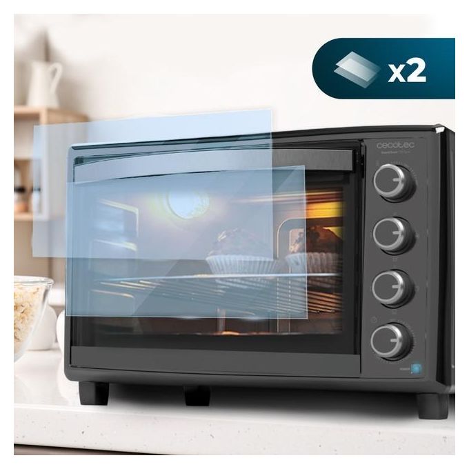 Cecotec 03820 BakeandToast 4600 Black Gyro Forno a Convezione 46 L 2000 W con Grill e Girarrosto (57x40x37 cm) colore Nero