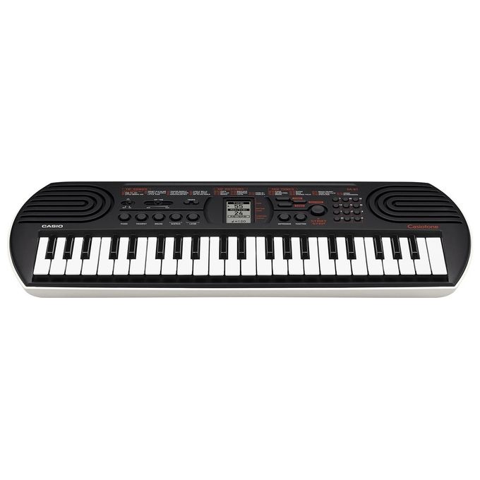Casio SA-81 Tastiera Digitale 44 Mini Tasti Portatile 100 Timbri 32 Polifonia per Bambini e Principianti colore Nero