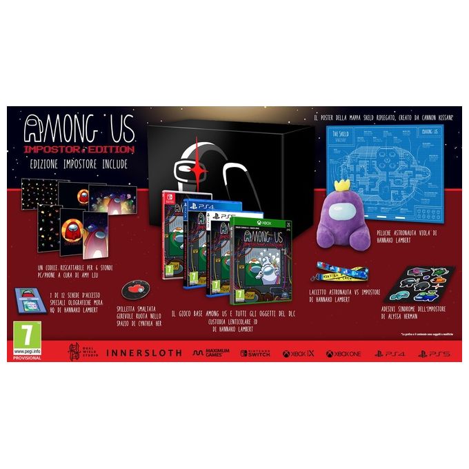 Maximum Games 5016488138284 Among Us Impostor Collector's Edition Videogioco per Xbox One e Xbox Series X-S con Contenuti Digitali e Oggetti da Collezione colore Nero