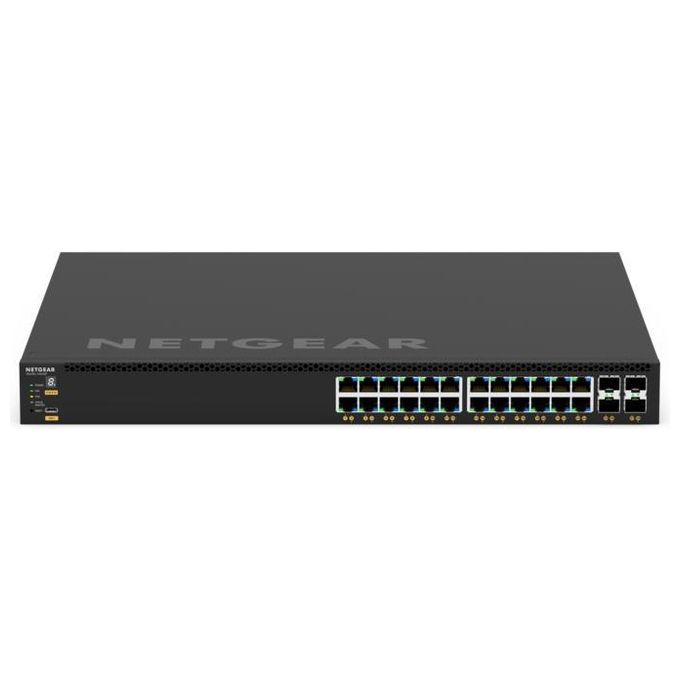 NETGEAR GSM4328-100NES GSM4328 Switch Gestito L3 24 Porte Gigabit PoE+ 4 SFP+ 648 W colore Nero