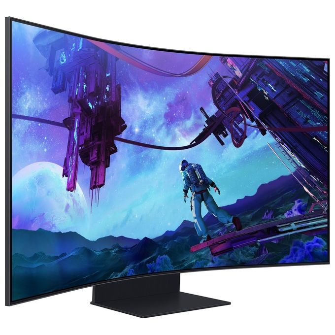 Samsung LS55CG970NUXEN Odyssey Ark 2ª Gen. Monitor Gaming Curvo 55'' UHD 4K 165Hz 1ms HDR10+ Quantum Mini LED colore Nero